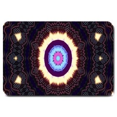 Mandala Art Design Pattern Ornament Flower Floral Large Doormat 