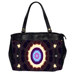 Mandala Art Design Pattern Ornament Flower Floral Office Handbags (2 Sides) 