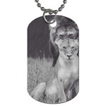 King and Queen of the jungle design  Dog Tag (One Side) Front