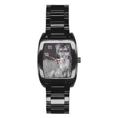 King And Queen Of The Jungle Design  Stainless Steel Barrel Watch by FrontlineS