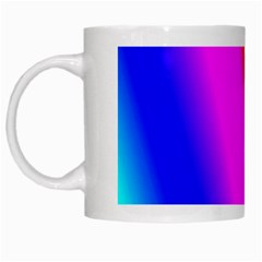 Multi Color Rainbow Background White Mugs by Amaryn4rt