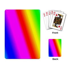 Multi Color Rainbow Background Playing Card by Amaryn4rt