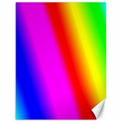Multi Color Rainbow Background Canvas 12  X 16   by Amaryn4rt