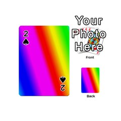 Multi Color Rainbow Background Playing Cards 54 (mini)  by Amaryn4rt