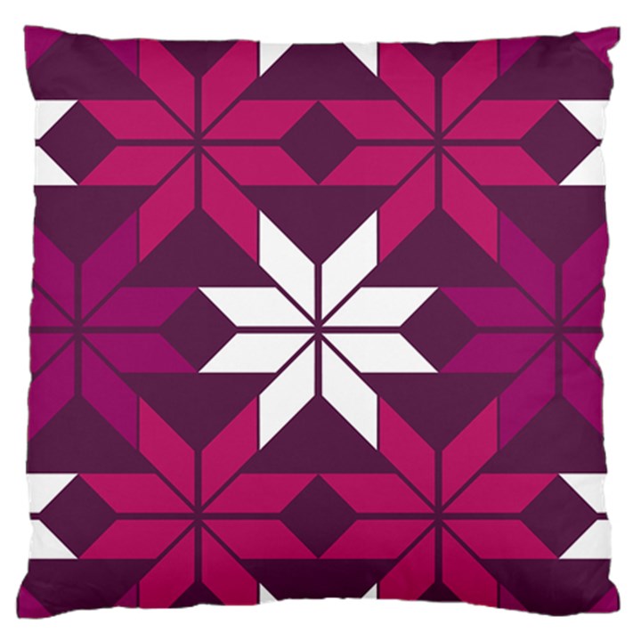 Pattern Background Texture Aztec Large Flano Cushion Case (One Side)