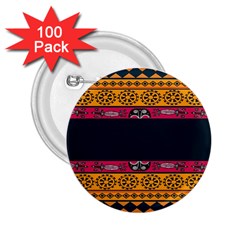 Pattern Ornaments Africa Safari Summer Graphic 2 25  Buttons (100 Pack)  by Amaryn4rt