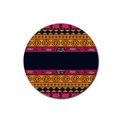 Pattern Ornaments Africa Safari Summer Graphic Rubber Coaster (round) 