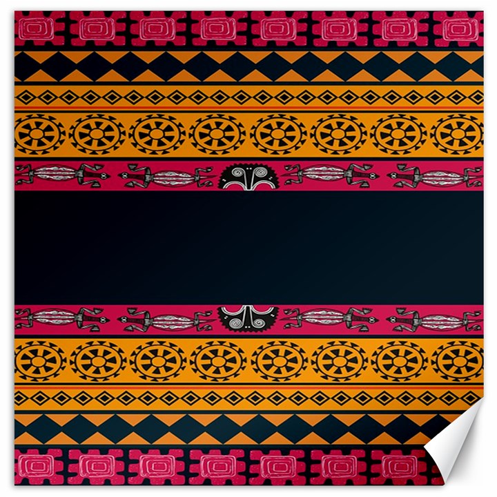 Pattern Ornaments Africa Safari Summer Graphic Canvas 20  x 20  