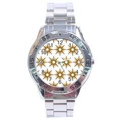 Seamless Repeating Tiling Tileable Stainless Steel Analogue Watch by Amaryn4rt