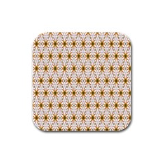 Seamless Wallpaper Background Rubber Square Coaster (4 Pack)  by Amaryn4rt