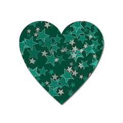 Star Seamless Tile Background Abstract Heart Magnet by Amaryn4rt