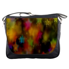 Star Background Texture Pattern Messenger Bags by Amaryn4rt