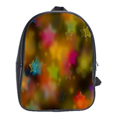 Star Background Texture Pattern School Bags (xl)  by Amaryn4rt