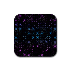 Stars Pattern Seamless Design Rubber Coaster (square)  by Amaryn4rt