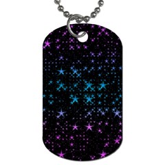 Stars Pattern Seamless Design Dog Tag (two Sides) by Amaryn4rt