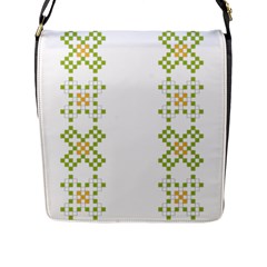 Vintage Pattern Background  Vector Seamless Flap Messenger Bag (l)  by Amaryn4rt