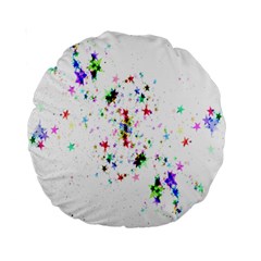 Star Structure Many Repetition Standard 15  Premium Round Cushions by Amaryn4rt