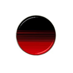 Abstract Of Red Horizontal Lines Hat Clip Ball Marker by Amaryn4rt