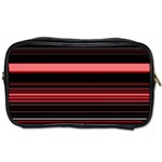 Abstract Of Red Horizontal Lines Toiletries Bags 2-Side Front