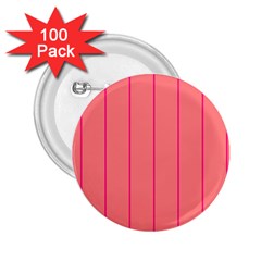 Background Image Vertical Lines And Stripes Seamless Tileable Deep Pink Salmon 2.25  Buttons (100 pack) 