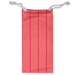 Background Image Vertical Lines And Stripes Seamless Tileable Deep Pink Salmon Jewelry Bag