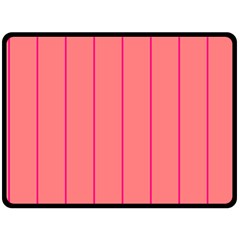 Background Image Vertical Lines And Stripes Seamless Tileable Deep Pink Salmon Double Sided Fleece Blanket (Large) 