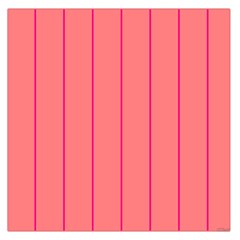 Background Image Vertical Lines And Stripes Seamless Tileable Deep Pink Salmon Large Satin Scarf (Square)