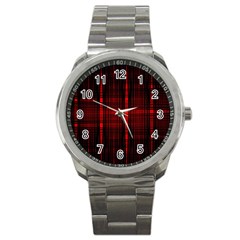 Black And Red Backgrounds Sport Metal Watch by Amaryn4rt