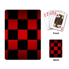 Black And Red Backgrounds Playing Card by Amaryn4rt