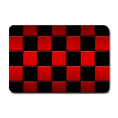 Black And Red Backgrounds Small Doormat  by Amaryn4rt