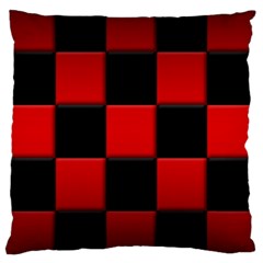 Black And Red Backgrounds Large Cushion Case (one Side) by Amaryn4rt