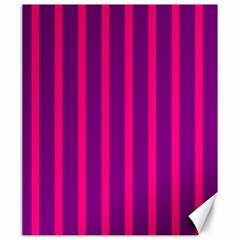 Deep Pink And Black Vertical Lines Canvas 20  x 24  