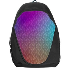 Blue And Pink Colors On A Pattern Backpack Bag by Amaryn4rt