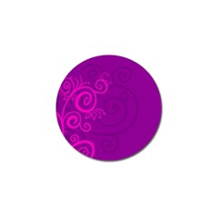 Floraly Swirlish Purple Color Golf Ball Marker