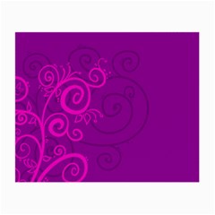 Floraly Swirlish Purple Color Small Glasses Cloth by Amaryn4rt