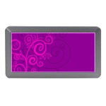 Floraly Swirlish Purple Color Memory Card Reader (Mini) Front