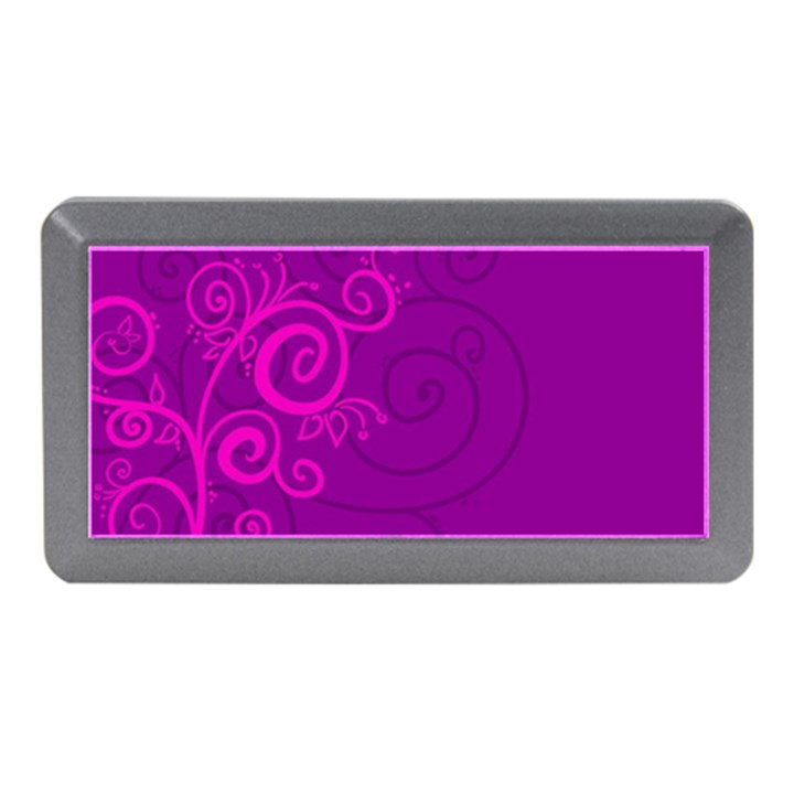 Floraly Swirlish Purple Color Memory Card Reader (Mini)