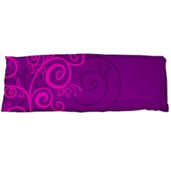 Floraly Swirlish Purple Color Body Pillow Case (dakimakura) by Amaryn4rt