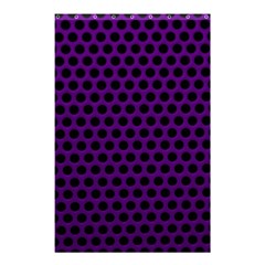 Dark Purple Metal Mesh With Round Holes Texture Shower Curtain 48  X 72  (small) 