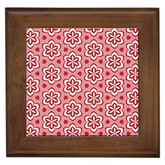 Floral Abstract Pattern Framed Tiles by Amaryn4rt