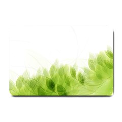 Green Leaves Pattern Small Doormat  by Amaryn4rt