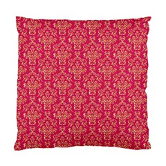 Damask Background Gold Standard Cushion Case (one Side) by Amaryn4rt