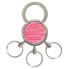 Index Red Pink 3-ring Key Chains by Amaryn4rt