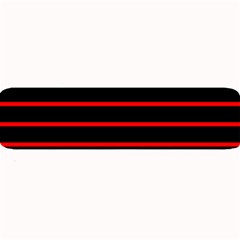 Red And Black Horizontal Lines And Stripes Seamless Tileable Large Bar Mats by Amaryn4rt