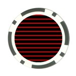 Red And Black Horizontal Lines And Stripes Seamless Tileable Poker Chip Card Guard (10 pack) Front