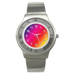 Rainbow Colors Stainless Steel Watch Front
