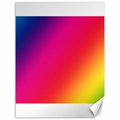 Rainbow Colors Canvas 12  X 16   by Amaryn4rt