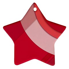 Red Material Design Ornament (star) by Amaryn4rt