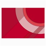 Red Material Design Large Glasses Cloth (2-Side) Front