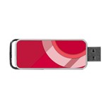 Red Material Design Portable USB Flash (Two Sides) Back